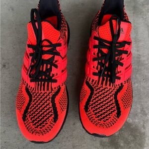 Adidas Men's Bright Red Athletic Shoes